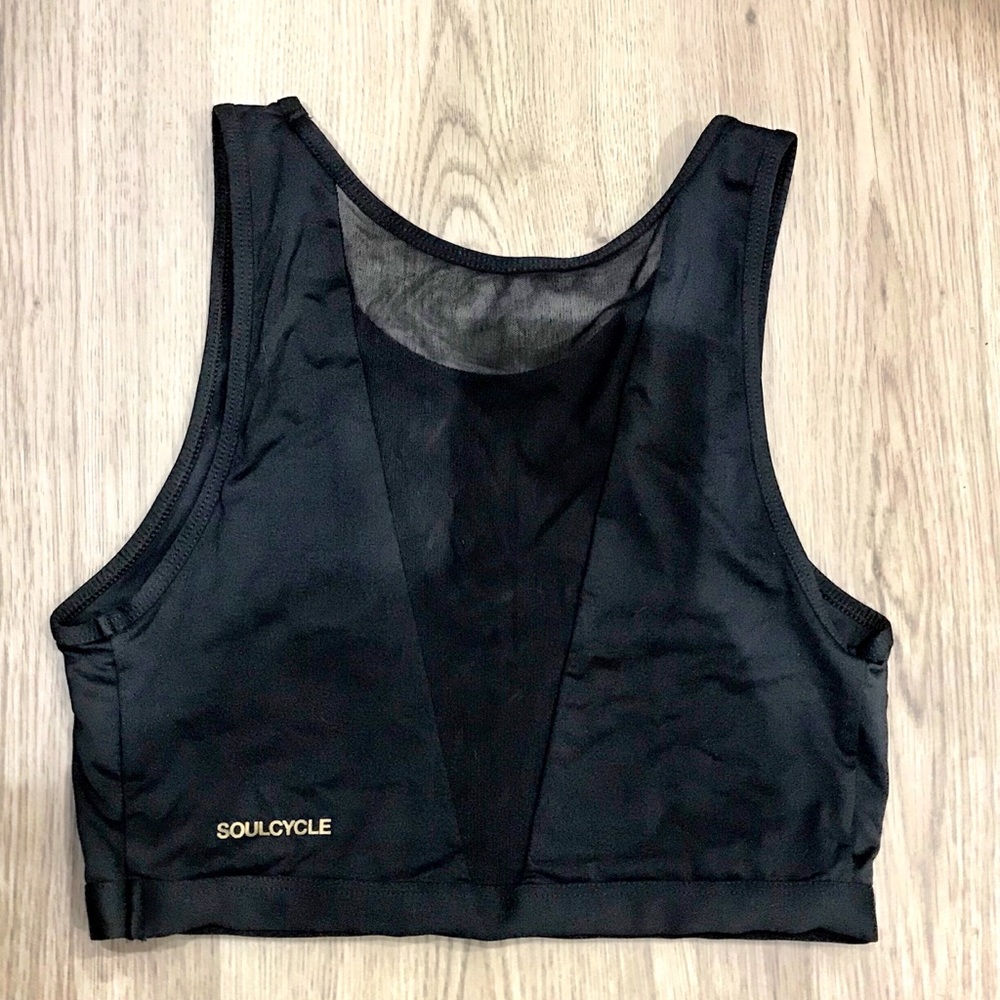 SoulCycle Brand Black Mesh Bra (size M)